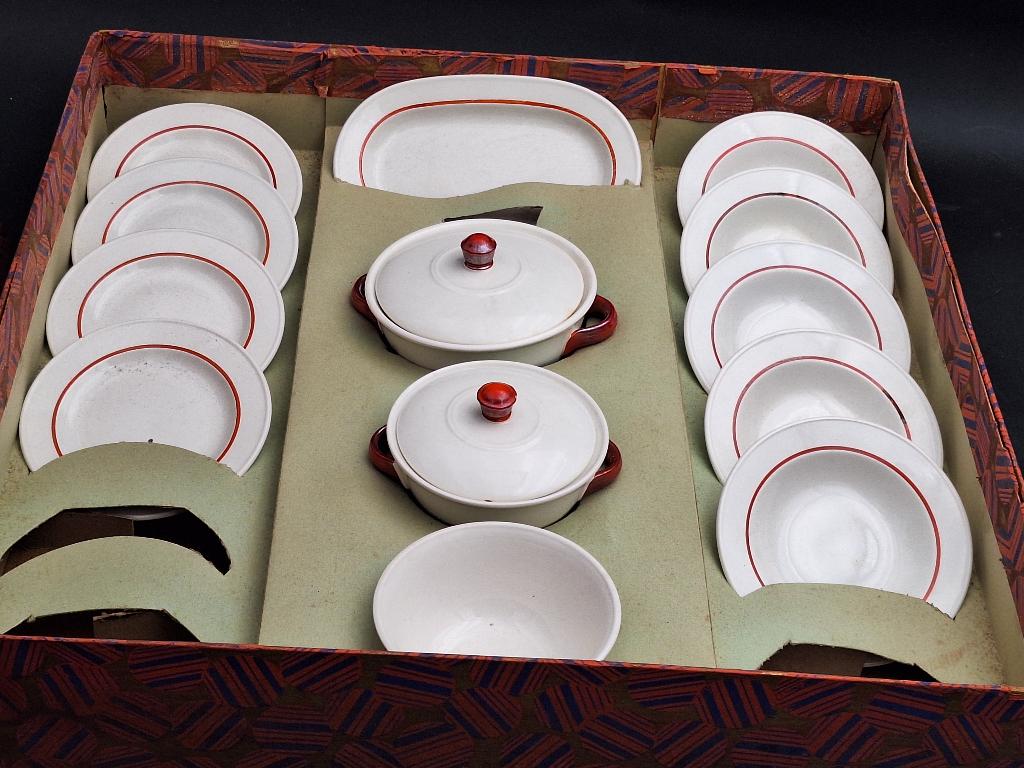 oud porseleinen poppen/kinder eetservies Villeroy en Boch, Antiek en Kunst, Ophalen of Verzenden