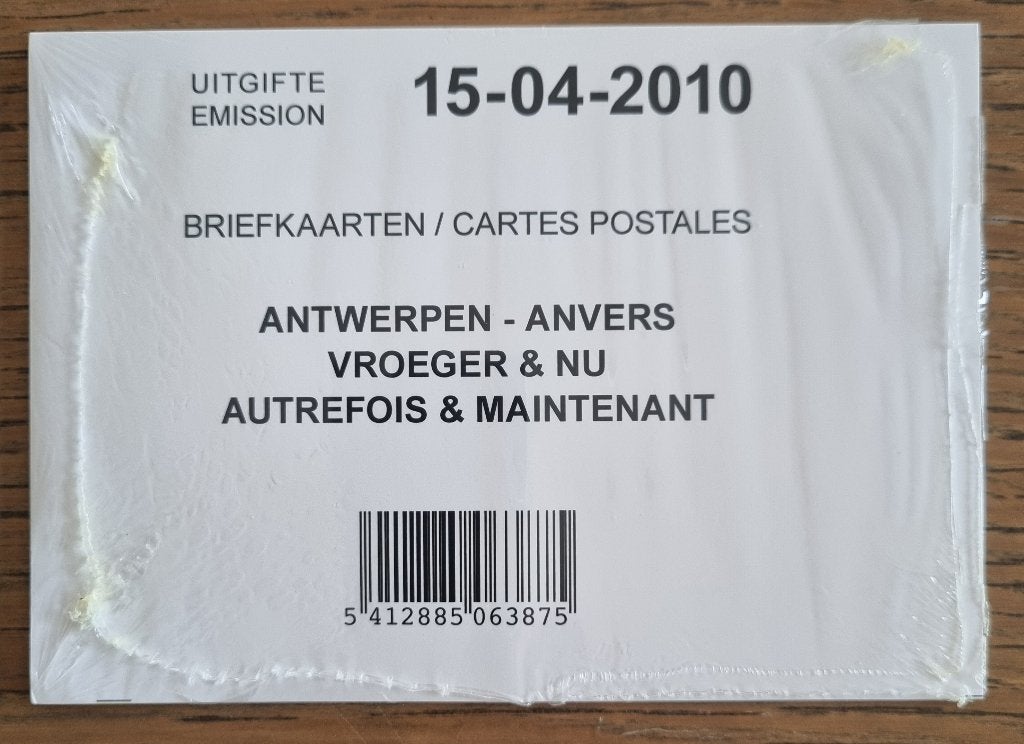 5 x Briefkaart BK196 - BK200 ** Antwerpen Vroeger en nu 2010, Verzenden, Briefkaart