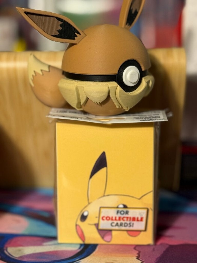Lot Pokeball 3D Evoli + Deck Box Pokemon 100 cartes, Ophalen of Verzenden, Nieuw, Overige typen