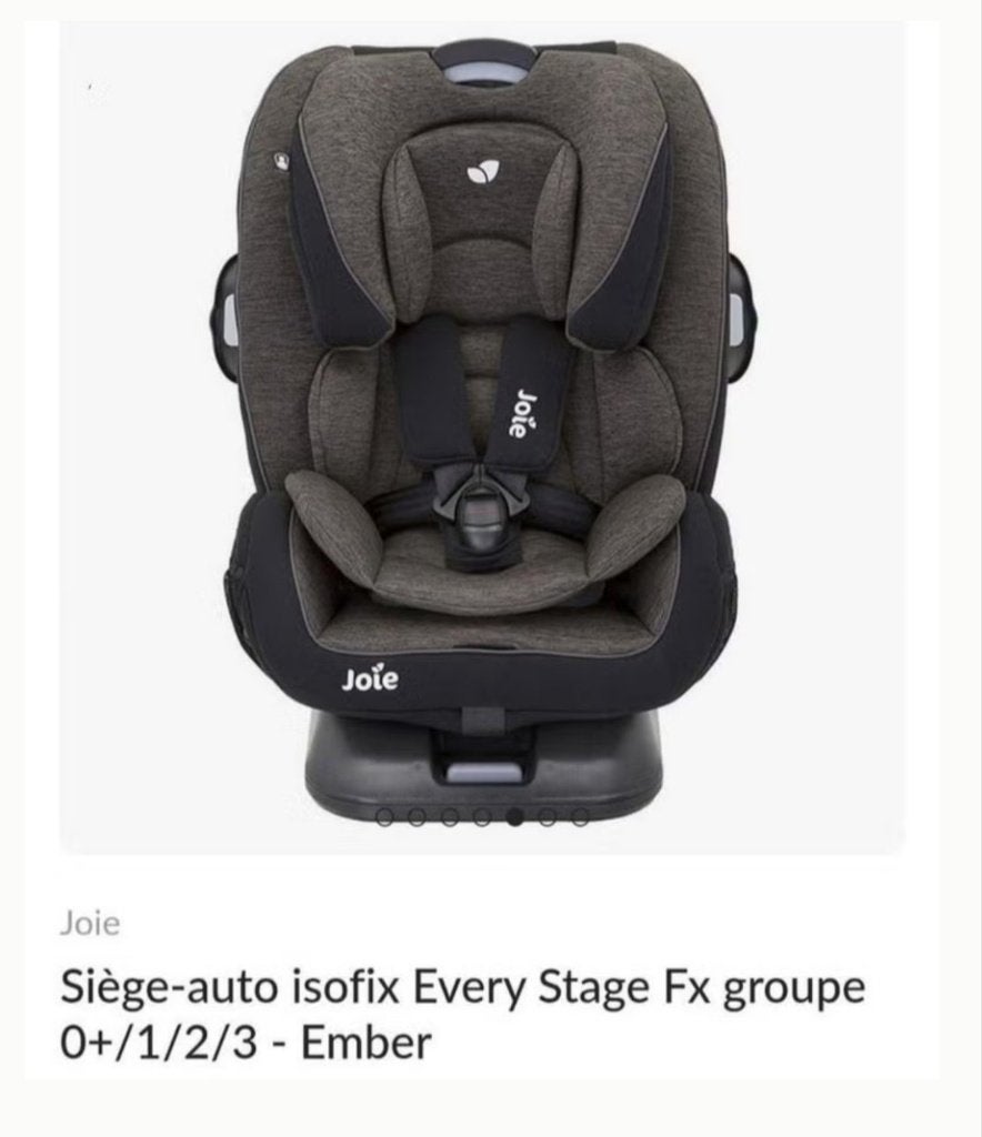 Siège auto, Autres marques, Comme neuf, Enlèvement, Dossier amovible