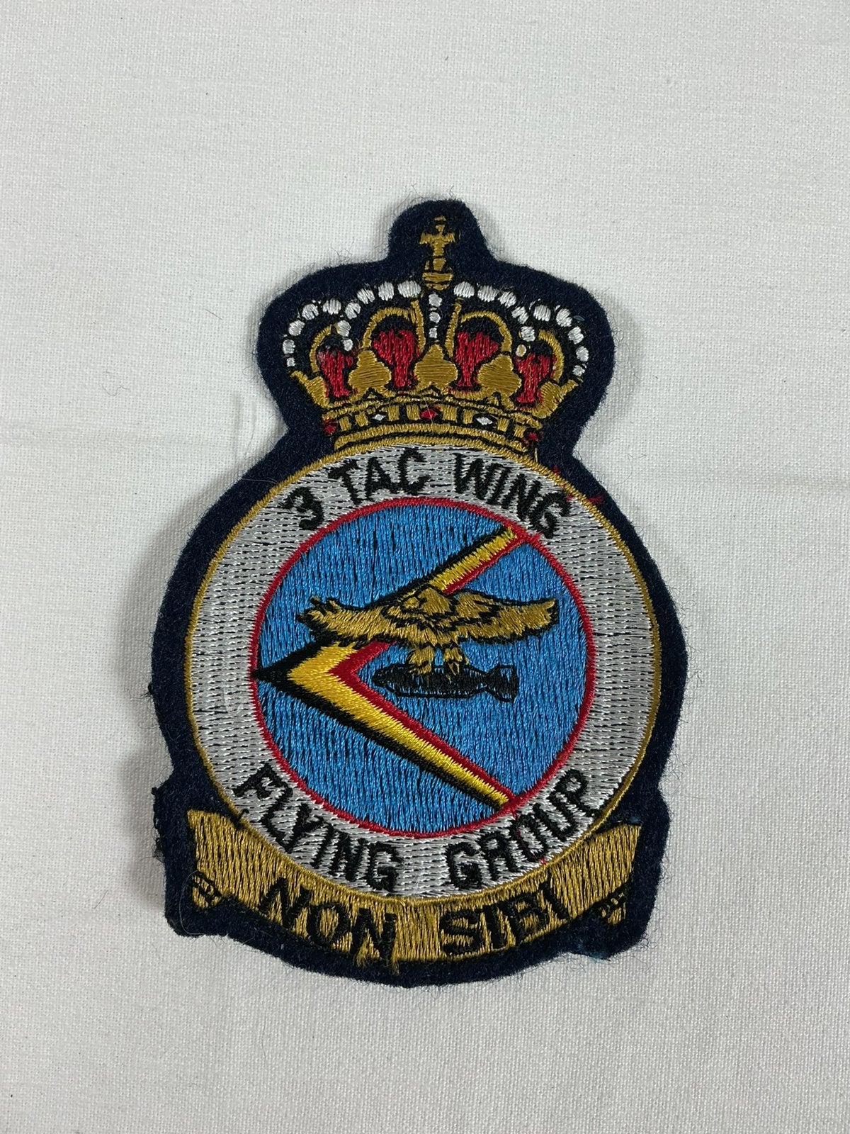 Vintage belgische militaire luchtmacht 3 Tac Wing patch, Geenidee@google.com, Leger, Ophalen of Verzenden, Luchtmacht