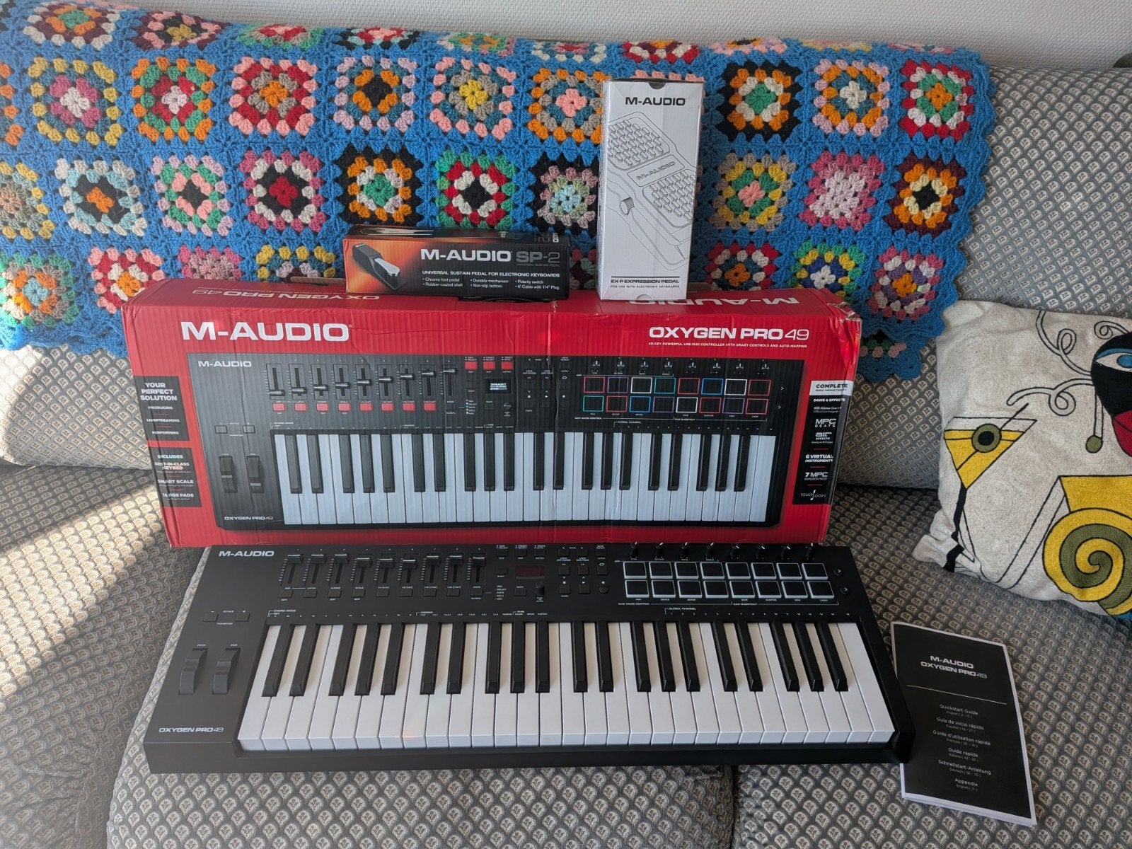 M-audio oxygen pro 49+ pedalen, Muziek en Instrumenten, Keyboards, Ophalen of Verzenden