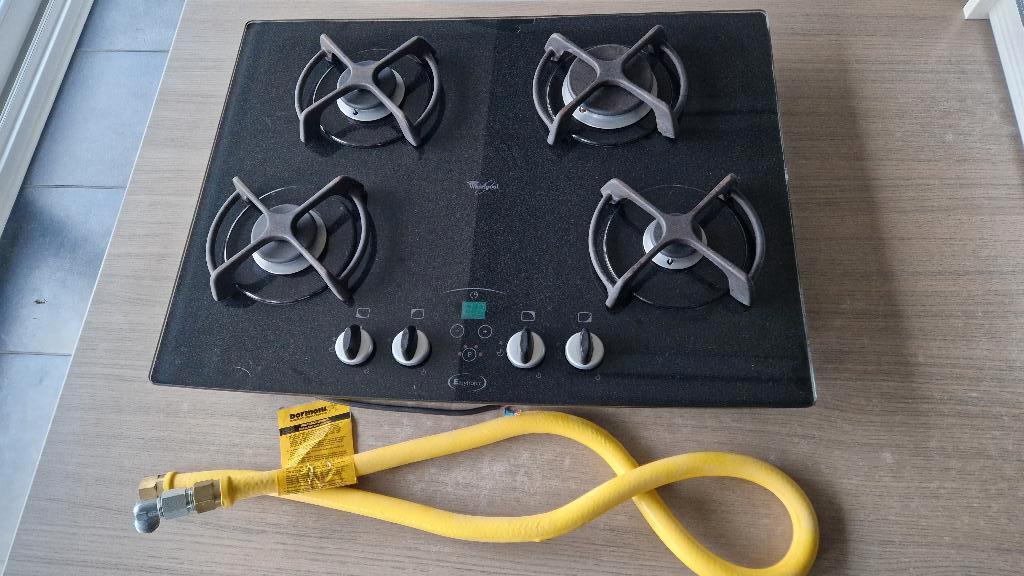 Gaskookplaat van Whirlpool, Goede staat!, Gaz, 4 zones de cuisson, Encastré, Comme neuf