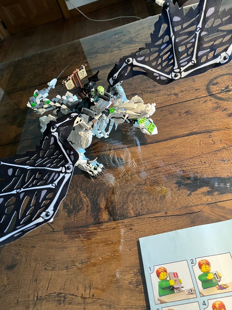 LEGO NINJAGO 71721 Skull Sorcerer's Draak, Kinderen en Baby's, Lego, Inclusief accessoires, Ophalen of Verzenden, Zo goed als nieuw