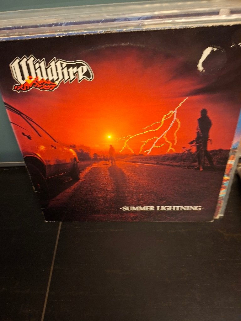 lp - wildfire - summer lightning - bak 6, Cd's en Dvd's, LP, Heavy metal, Gebruikt, Ophalen of Verzenden