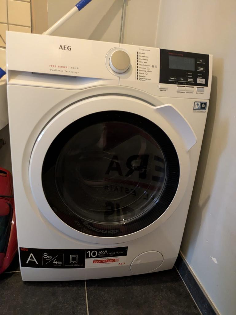 AEG - combinaison laveuse/sécheuse, Electroménager, 6 à 8 kg, Enlèvement, Comme neuf, 85 à 90 cm