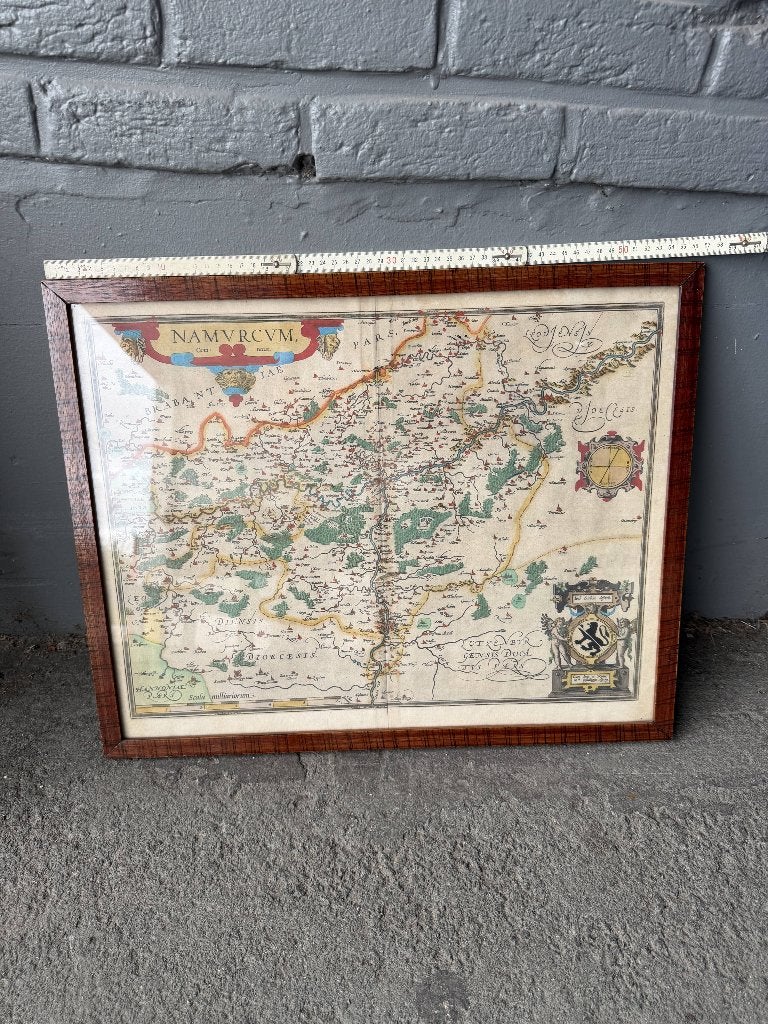 Kaart van Namen — Abraham Ortelius — Namurcum Comitatus 1579