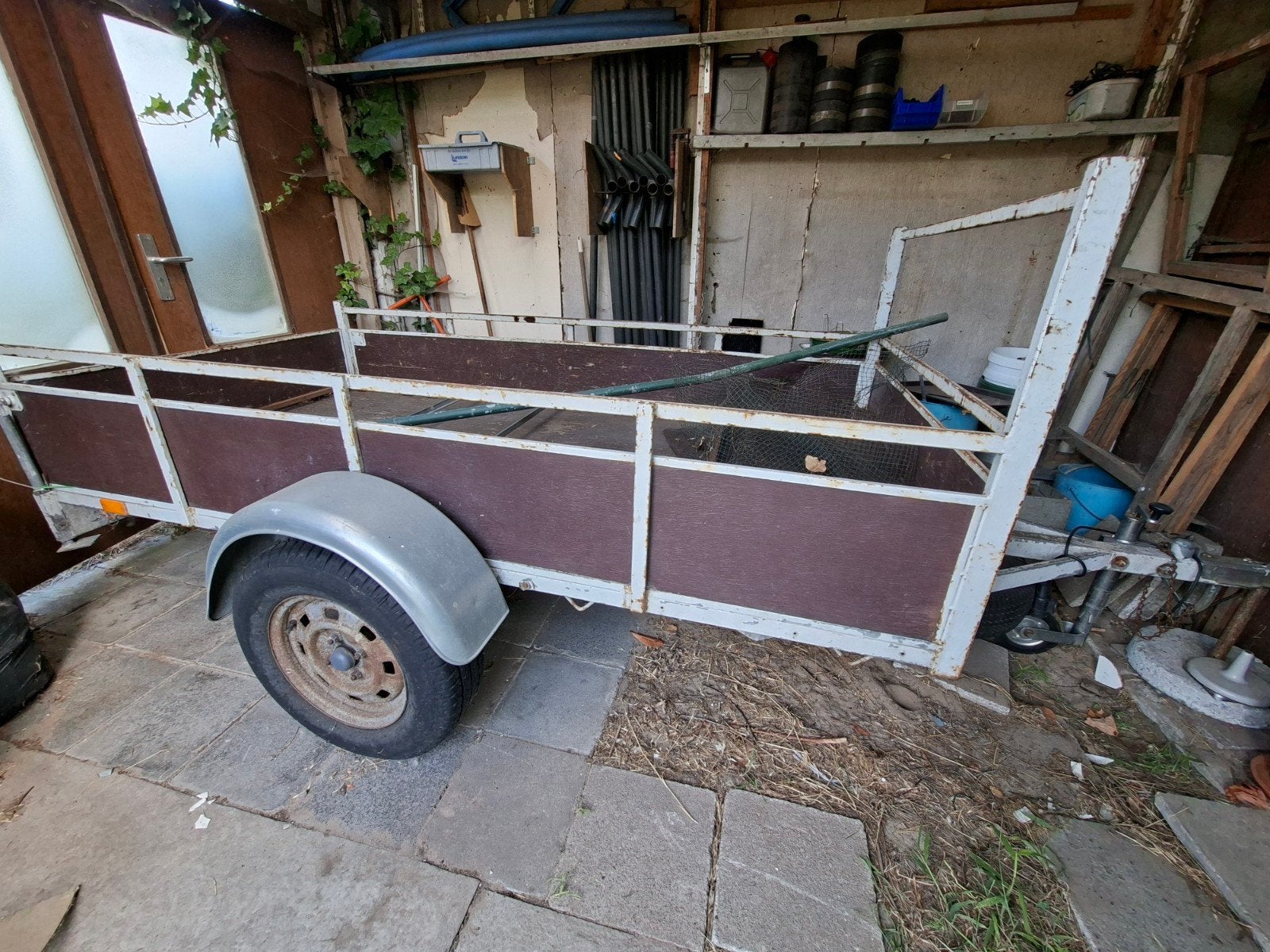 Aanhangwagen 250 x 130 staat rijklaar, Ophalen, Gebruikt