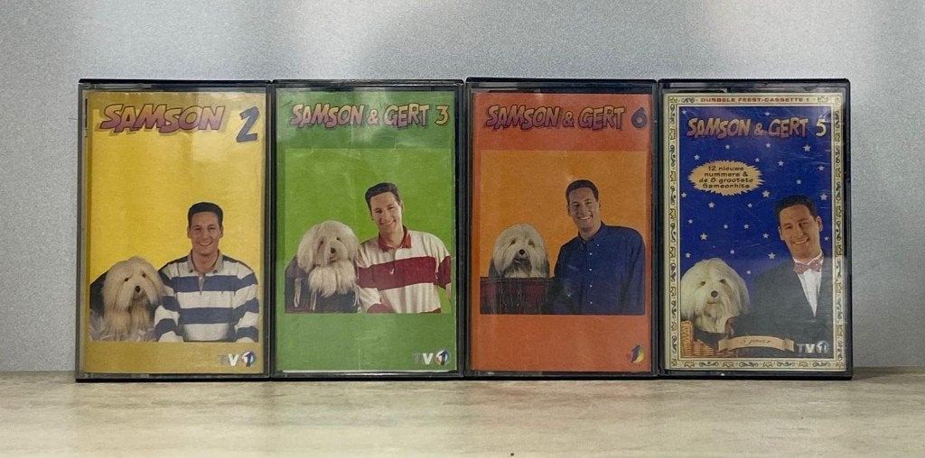Samson en Gert muziekcassettes–Deel 2, 3, 5, 8 (Nostalgie)), Ophalen, Gebruikt, 2 t/m 25 bandjes, Kinderen en Jeugd