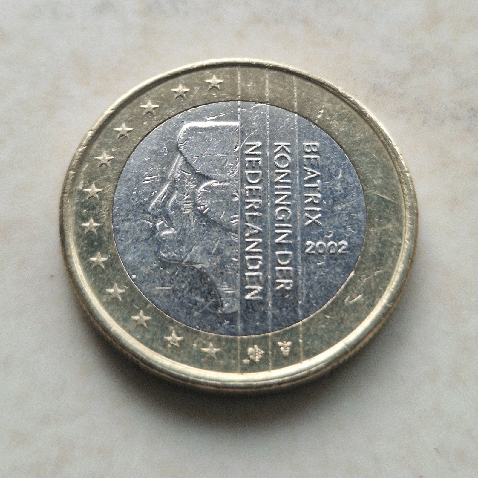 2002, Netherlands , 1 Euro Coin, Ophalen of Verzenden, 1 euro