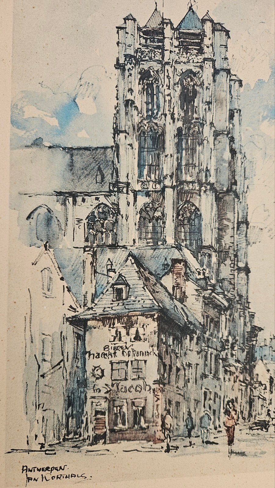 jan korthals prent, Antiek en Kunst, Ophalen of Verzenden