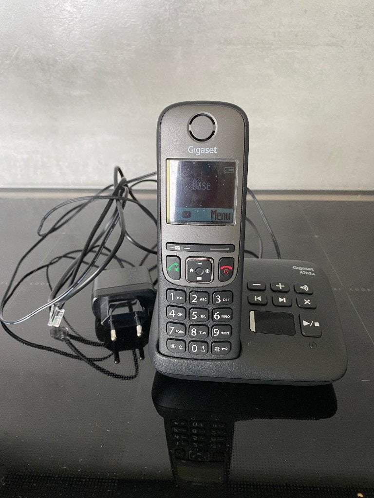 Téléphone pour ligne fixe avec répondeur, Télécoms, Enlèvement, Comme neuf, 1 combiné