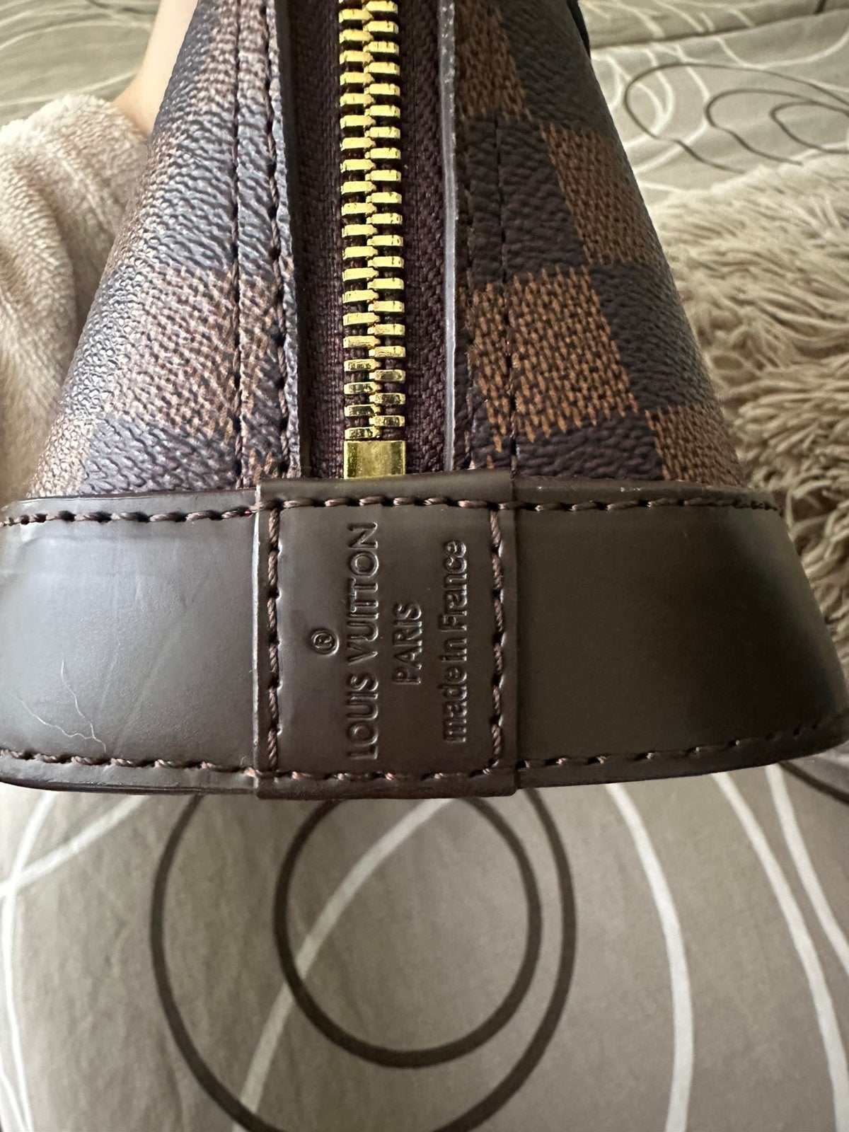 Louis vuitton alma bb, Ophalen of Verzenden, Zo goed als nieuw, Bruin, Handtas