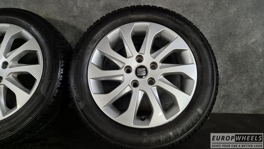 16 inch Seat Leon Audi A3  Golf 7 8 Winterbanden 205 55, Auto-onderdelen, Gebruikt, -, Banden en Velgen, -