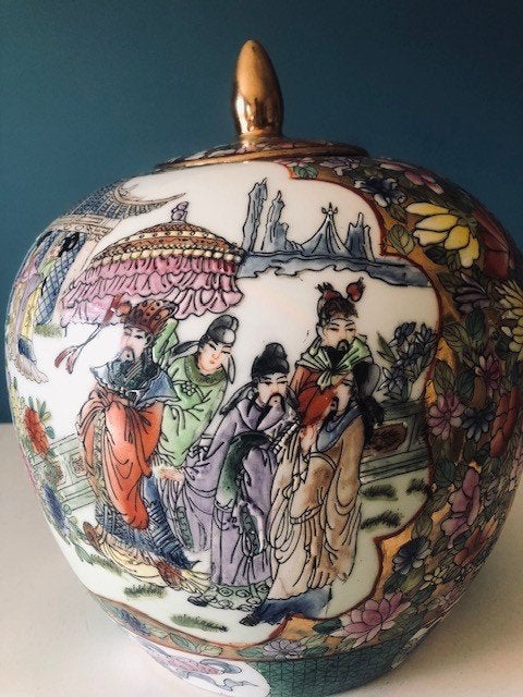 Chinese gemberpot porselein 29 cm, Ophalen of Verzenden