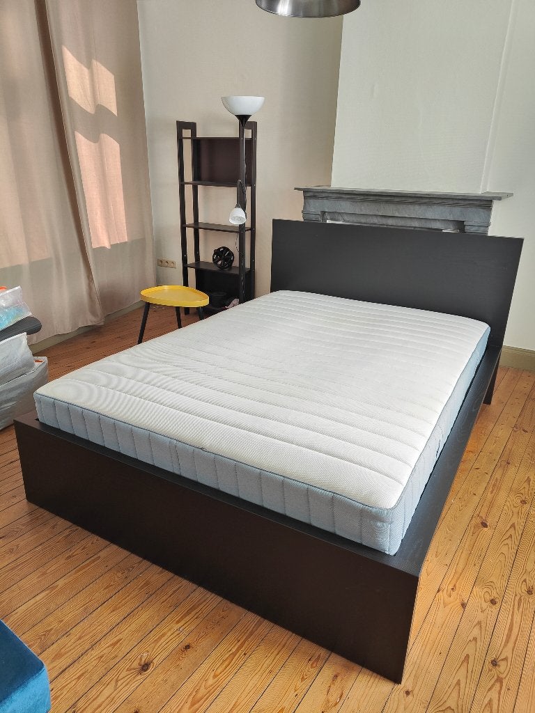Tweepersoonsbed, Ophalen, Zwart, Tweepersoons, 140 cm