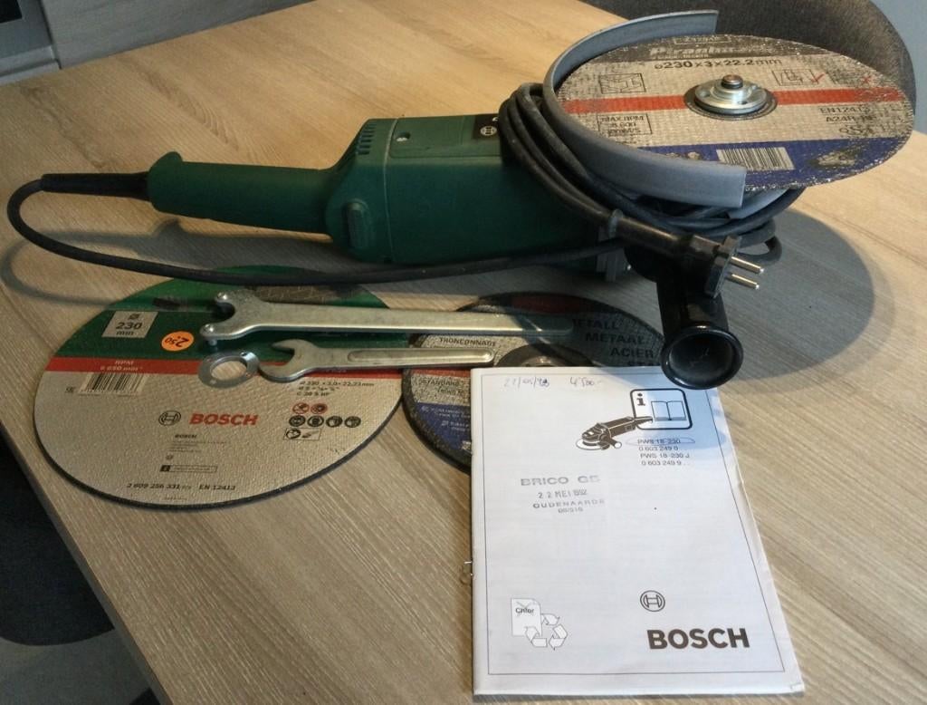 BOSCH Haakse slijper PWS 18-230 izgs, Ophalen, Zo goed als nieuw
