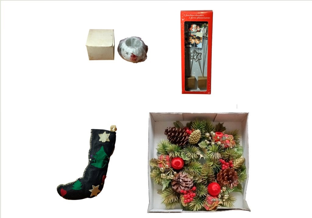 4 vintage 60/90 kerstversieringen (prijs: €2 / €3 / €5), Ophalen, Zo goed als nieuw