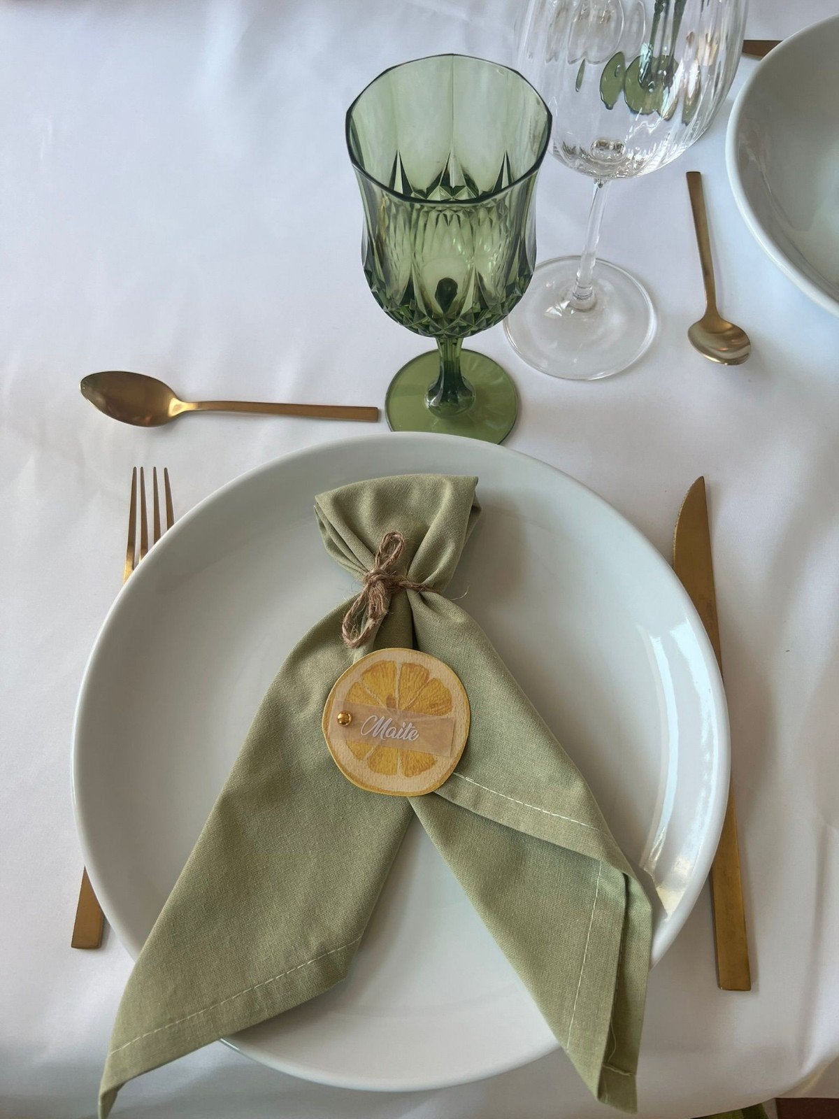 100 saliegroene servetten, Ophalen of Verzenden