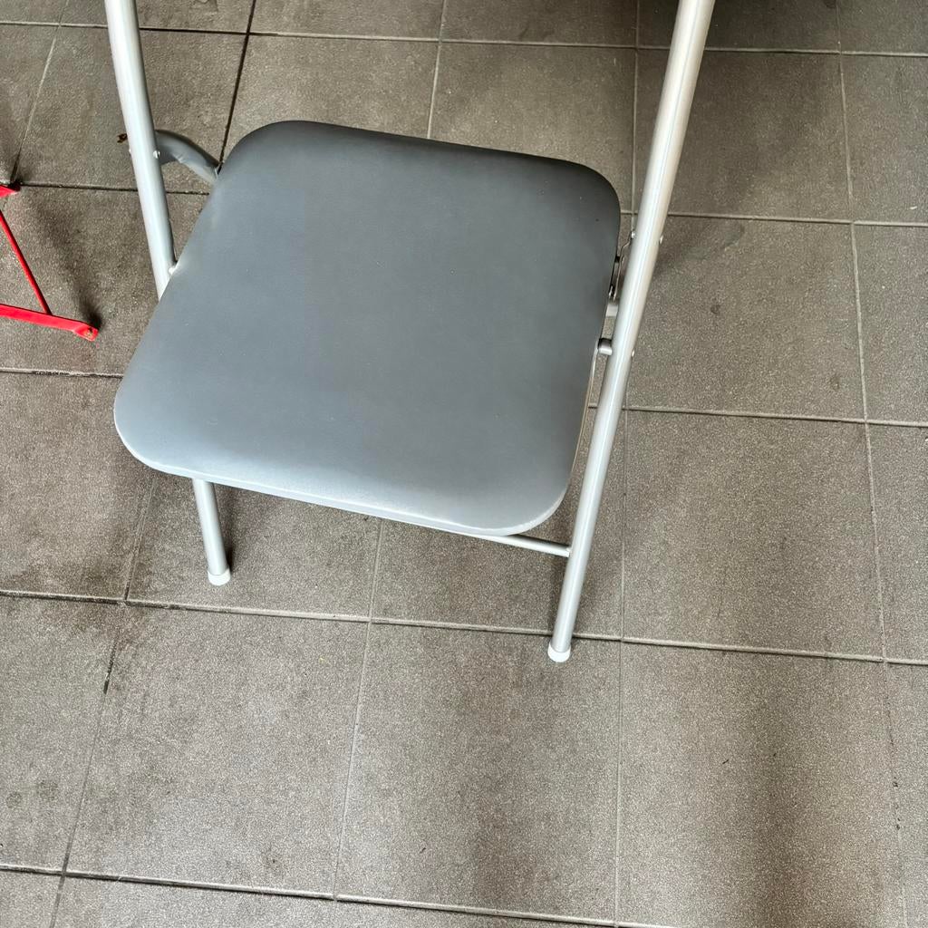6 stoeltjes stapelbaar, Ophalen, Kunststof, Blauw, Nieuw