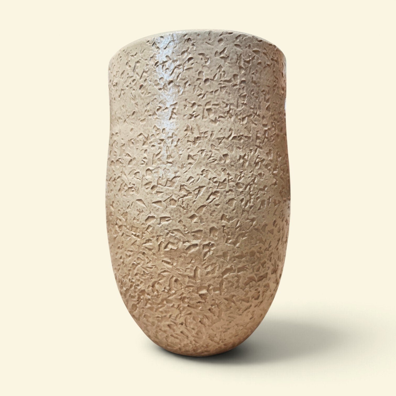 🪴 Hoge bloempot | NIEUW | 23 cm hoog, Tuin en Terras, Ophalen, Rond, Beton, Binnen