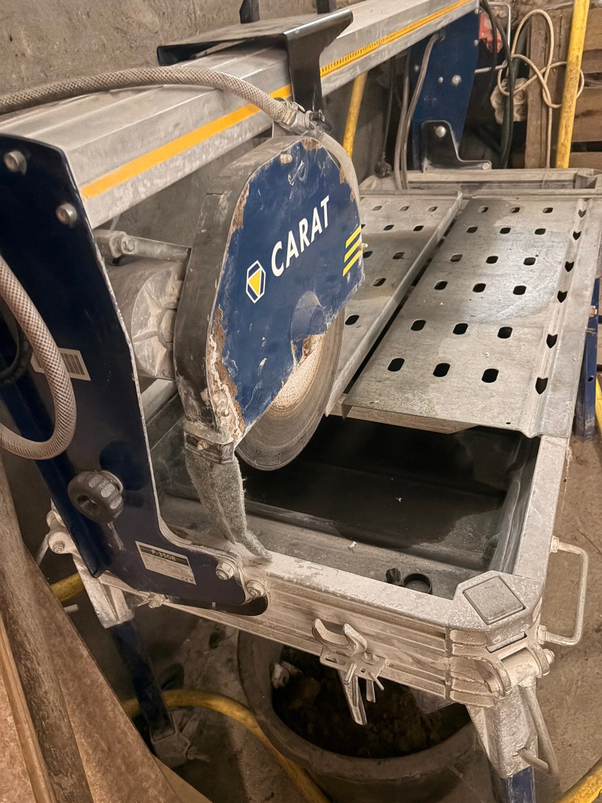 Tafelzaag Carat inclusief nieuw zaagblad keramische tegels., Doe-het-zelf en Bouw, Ophalen, Gebruikt, Overige typen, 30 tot 70 mm