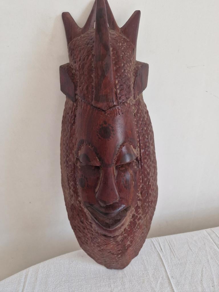 Lot de 3 articles africains, Antiquités & Art, Art | Sculptures & Bois, Enlèvement, Masque