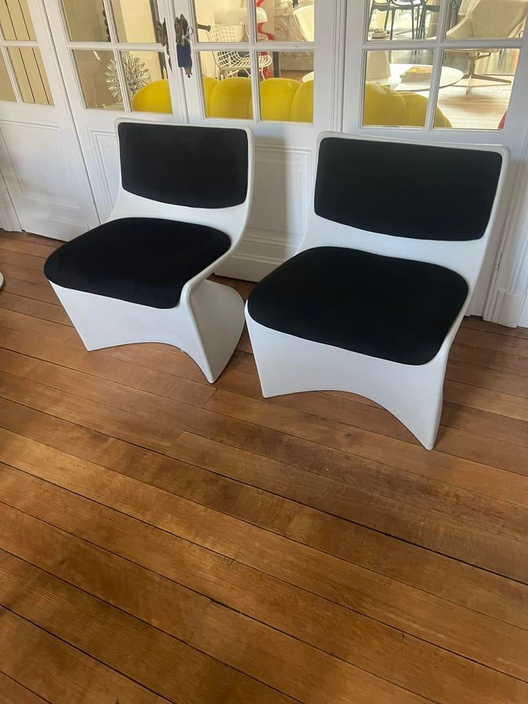 2 x Fauteuil design Space Age - signé Angelo Pinaffo, Enlèvement