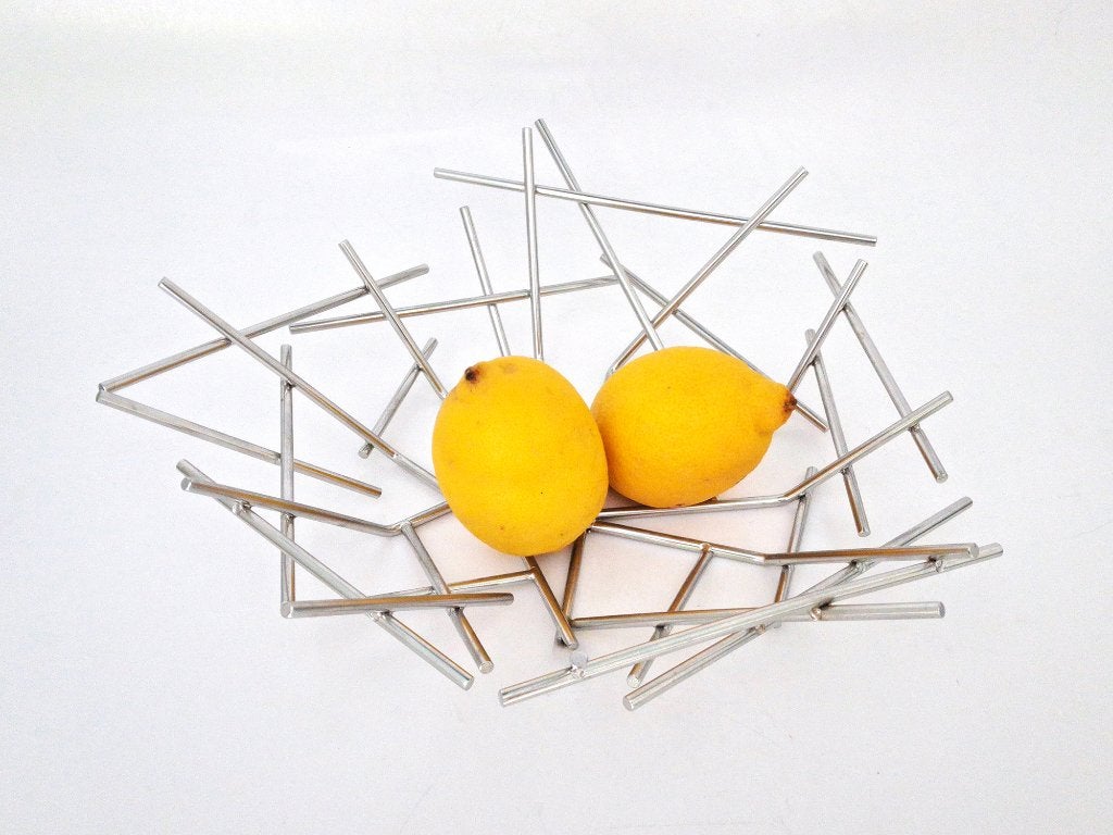 Bol à fruits Alessi Blow Up, Maison & Meubles, Enlèvement ou Envoi, Comme neuf, Métal, Balance