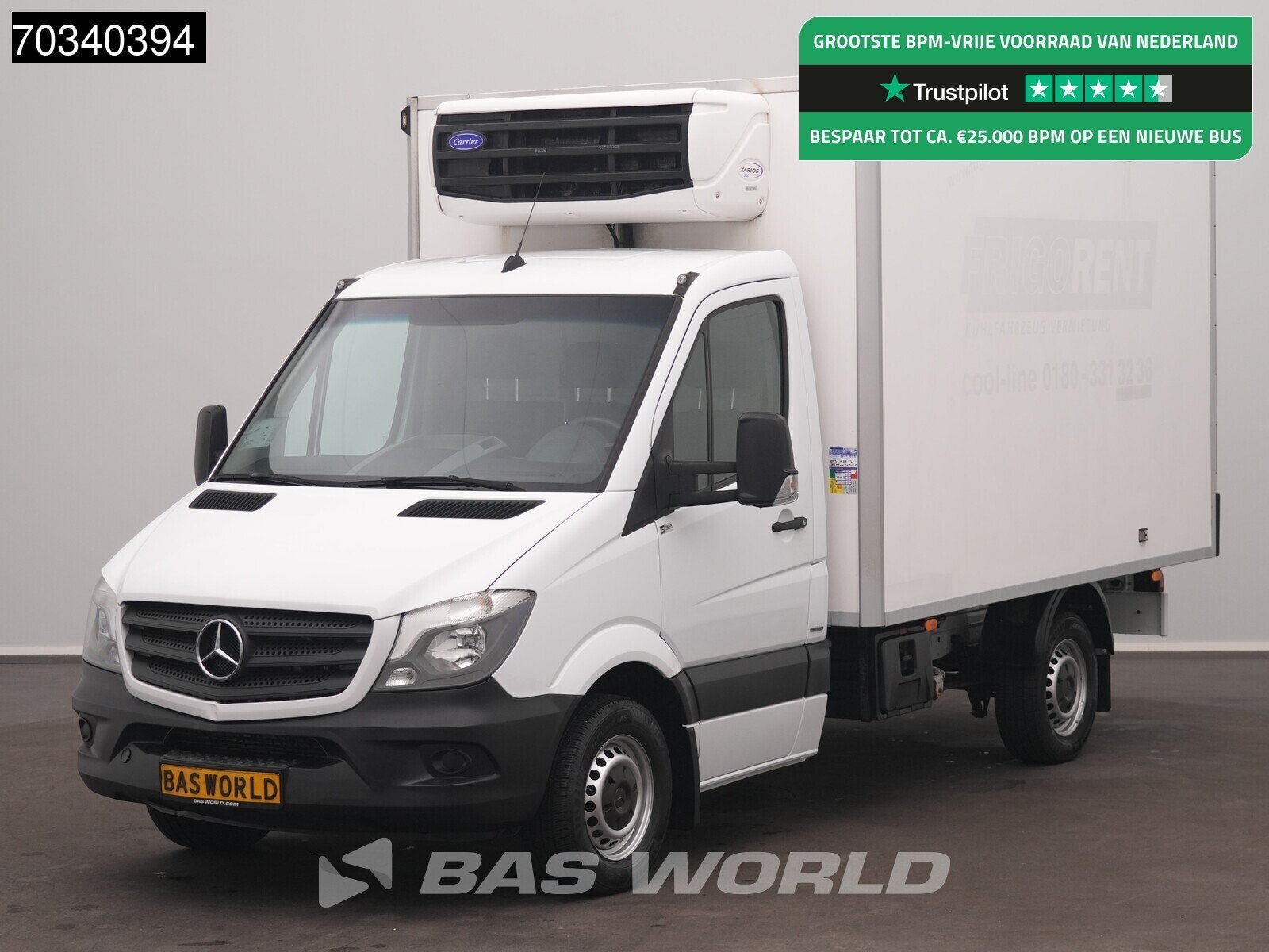 Mercedes Sprinter 316 CDI Koelwagen Vriezer Zijdeur Achterde, Stof, Gebruikt, Euro 6, 4 cilinders