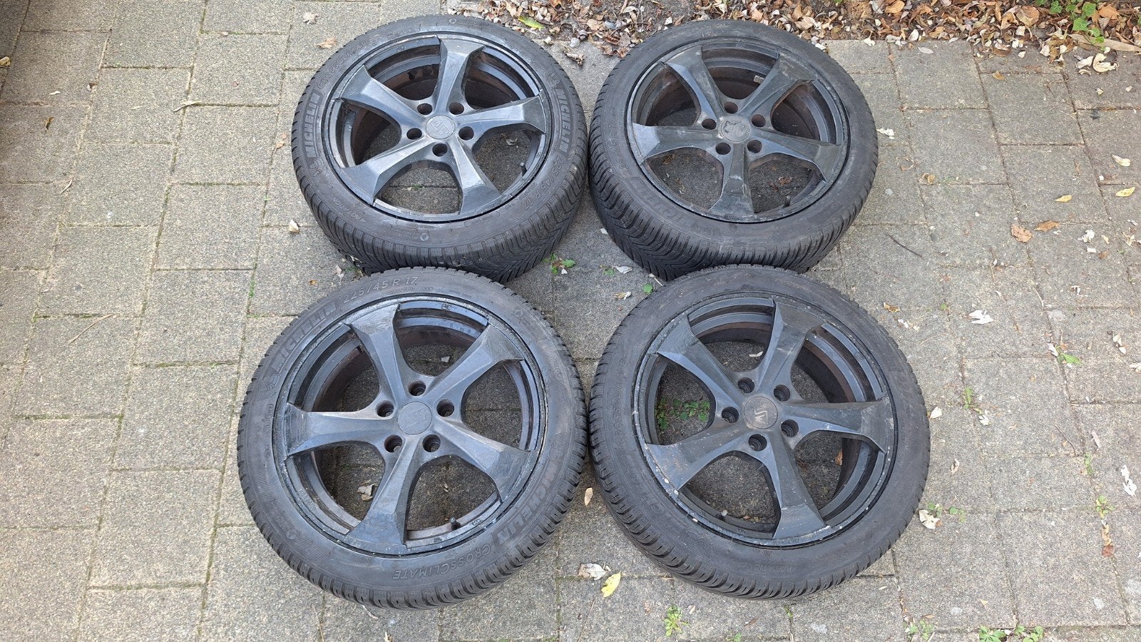 4 banden met aluminium velgen, Auto-onderdelen, Ophalen, Band(en)