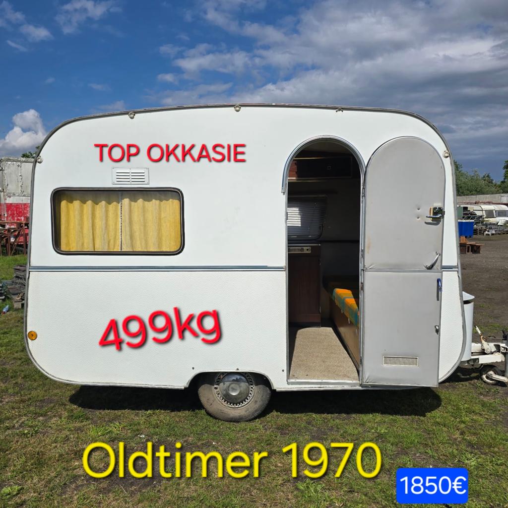 Caravan Viking 499kg Rijbewijs B oldtimer 1970 foodtruck B&B, Caravans en Kamperen, Caravans, Overige merken, Standaardzit, Bedrijf