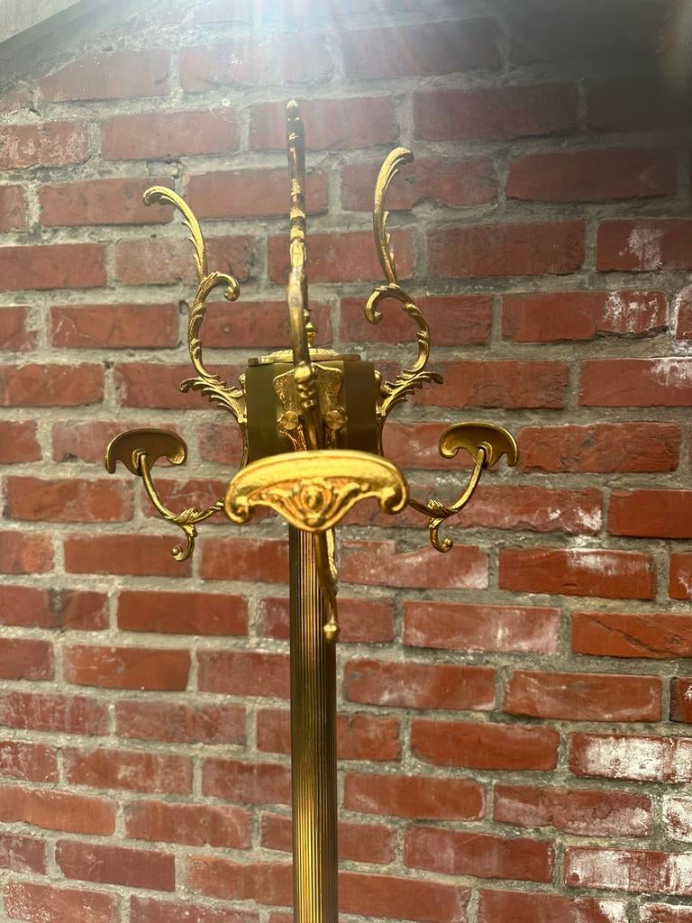 Vintage messing kapstok hoogte 180cm, Huis en Inrichting, Ophalen, Gebruikt, Metaal, Staande kapstok