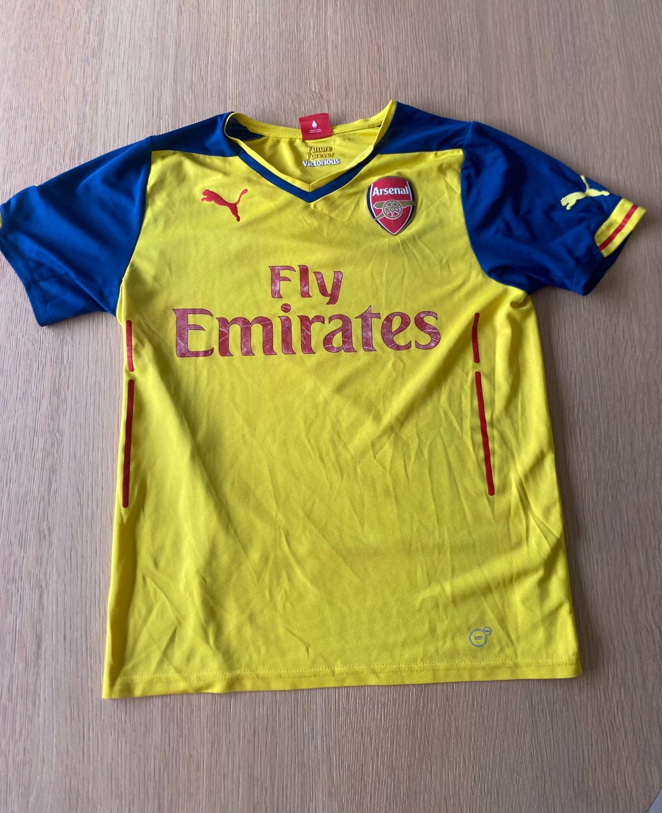 Maillot de football Arsenal FC jaune 2015/2016 — Taille S, Taille S, Enlèvement, Comme neuf, Maillot