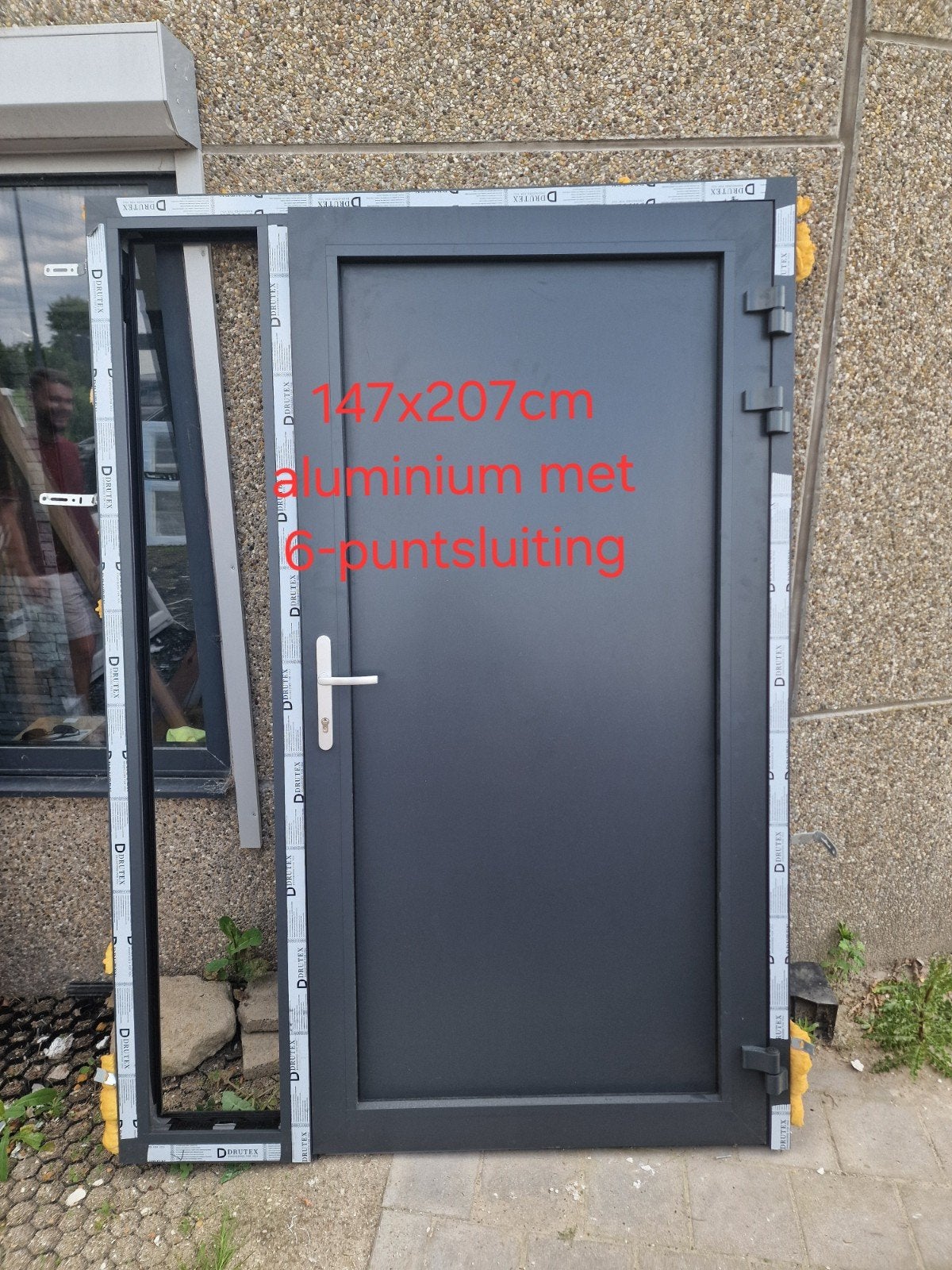 Alu voordeur drutex / 6punsluiting, Ophalen