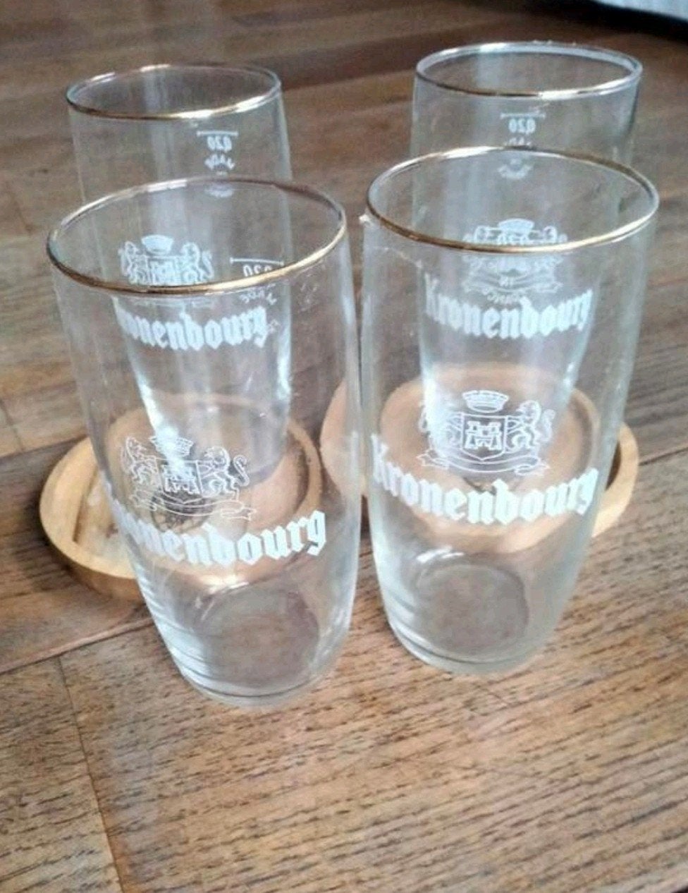 4 verres vintage Kronenbourg. Neufs!
Voir photos., Collections, Enlèvement ou Envoi
