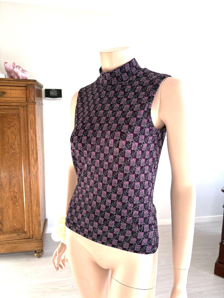 Savann top zilverkleurige glinster  L – opvallend & stretchy, Kleding | Dames, Topjes, Maat 38/40 (M), Overige kleuren, Verzenden