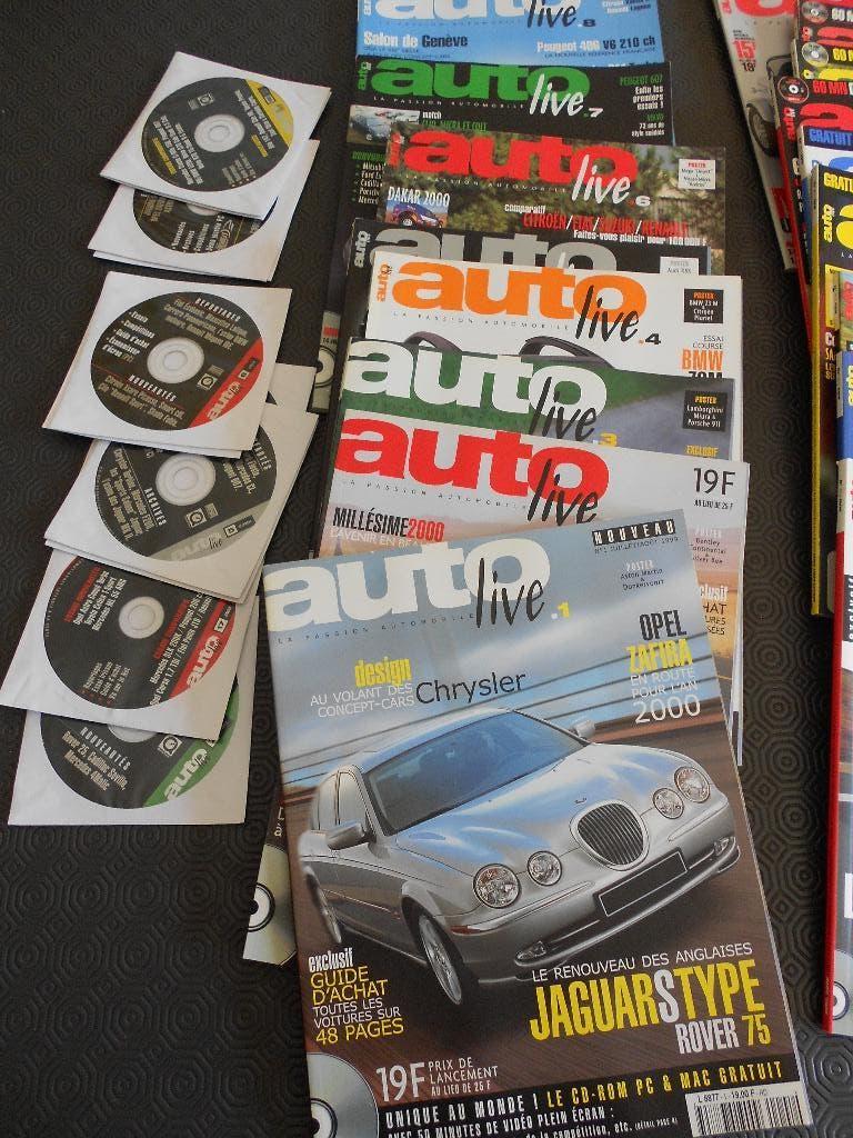 AUTO LIVE  Lot de 17 revues, Enlèvement