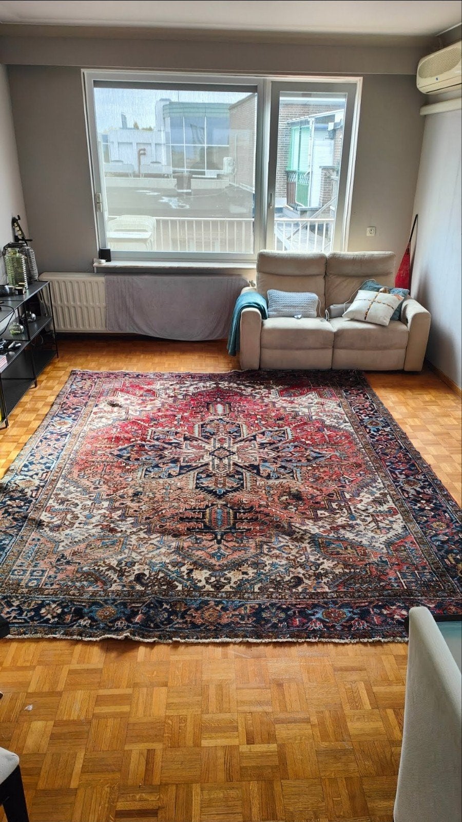 Authentique tapis persan Heriz noué main – Fabriqué en Iran