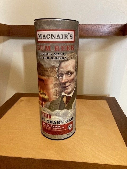 Whisky Macnair's LUM REEK 21 ans, Collections, Enlèvement ou Envoi, Comme neuf, Autres types, Pleine