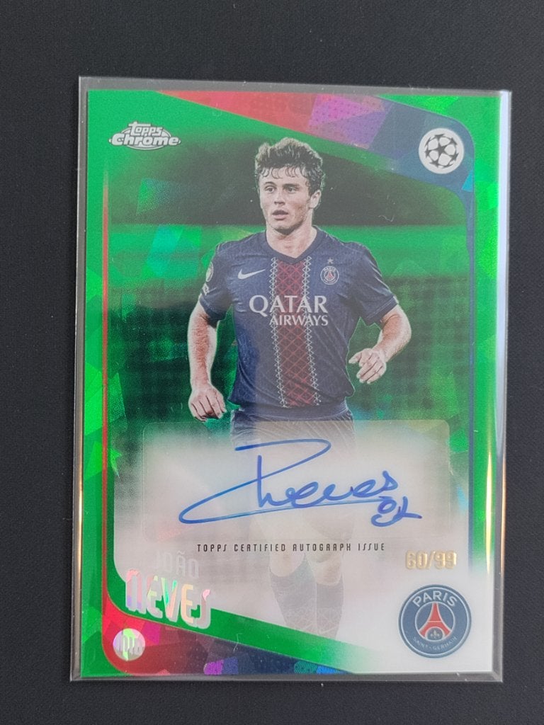 2026 Topps Sapphire UCC Nerves auto /99 PSG carte, Enlèvement ou Envoi, Neuf, Image