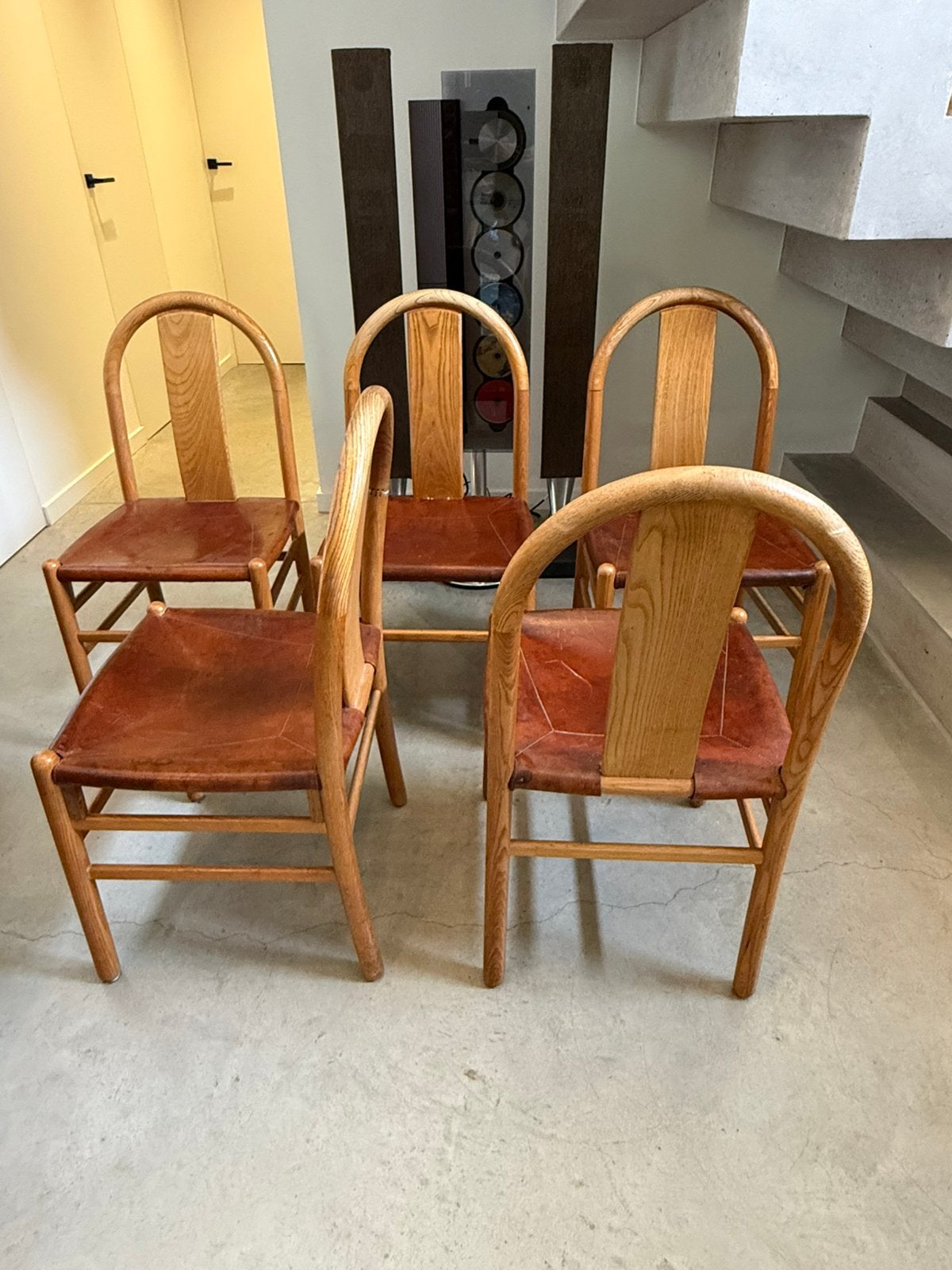 Annig Sarian Vintage stoelen (5st ), Ophalen, Hout