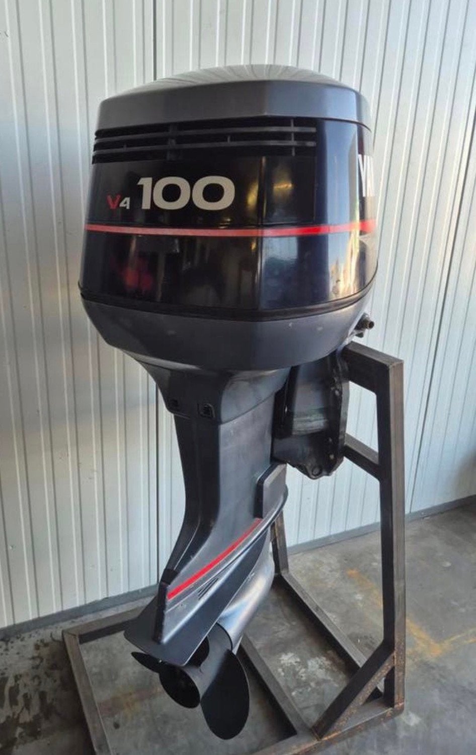Yamaha V4 100 PK Buitenboordmotor 2 takt, Watersport en Boten, Buiten- en Binnenboordmotoren, Ophalen, Buitenboordmotor