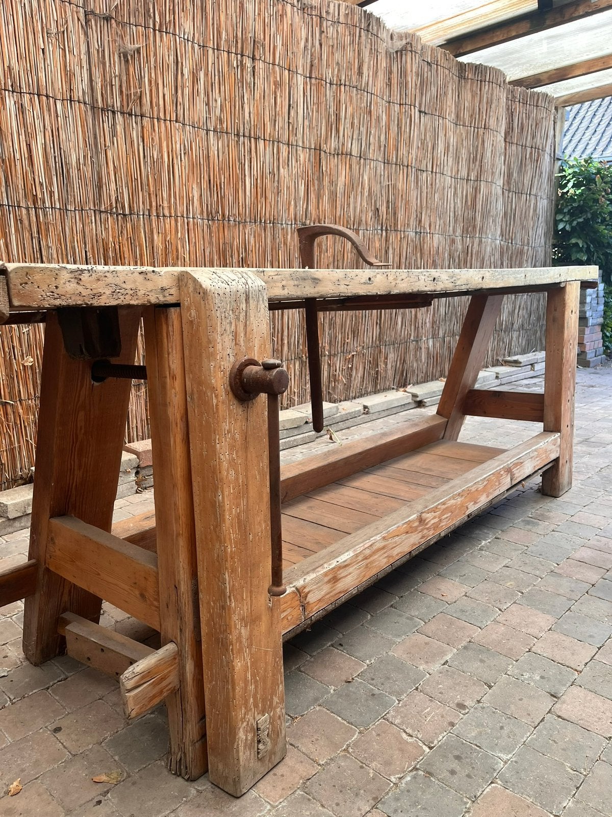 Houten werkbank, Antiek en Kunst, Ophalen