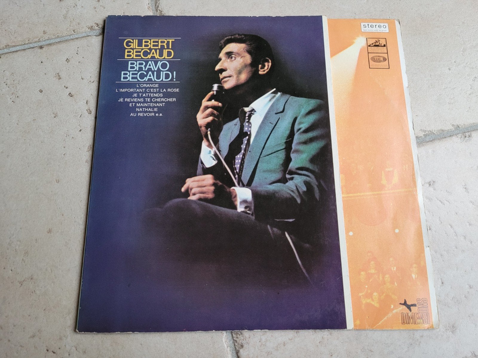 Vinyl Gilbert Becaud - Bravo Becaud, CD & DVD, Enlèvement ou Envoi, Utilisé