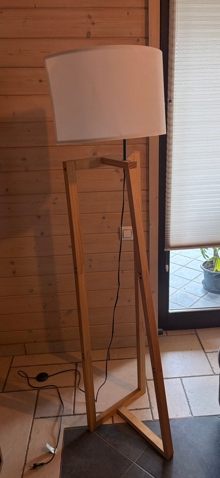 Lampe de salon, Enlèvement, Comme neuf, Bois