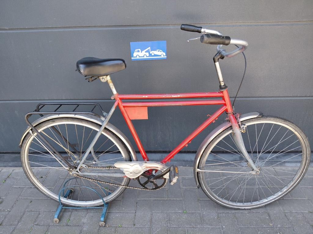 Cargo fiets / fabrieksfiets / herenfiets, Vélos & Vélomoteurs, Vélos | Vélos avec bac, Enlèvement, Frein à rétropédalage, Fietsfabriek