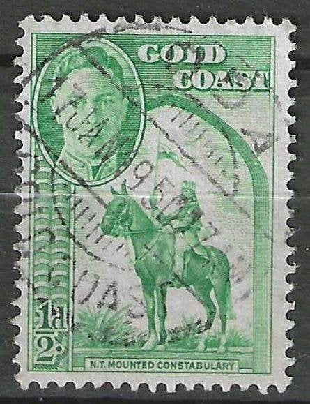 Gold Coast 1948 - Yvert 128 - Rijkswachter te paard. (ST), Verzenden, Gestempeld