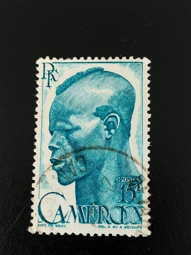 Cameroun 1946 - homme de la région, Envoi, Autres pays, Affranchi