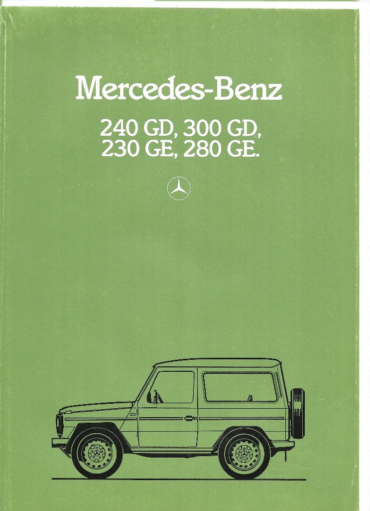 MERCEDES G-KLASSE,  1982, Boeken, Ophalen of Verzenden, Gelezen, Mercedes
